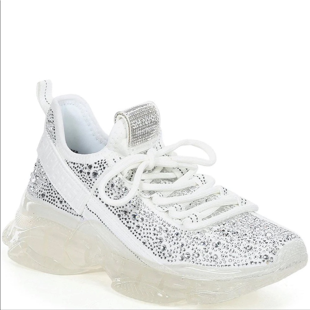 Maxima-R Rhinestone Embellished Chunky Wedge Sneakers